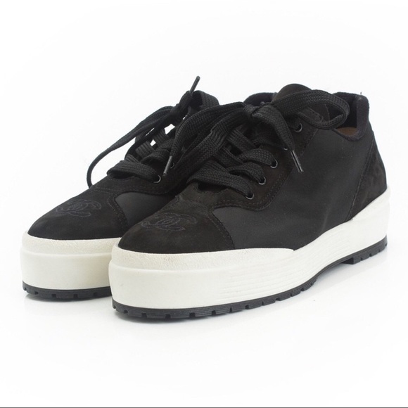 chanel platform sneakers